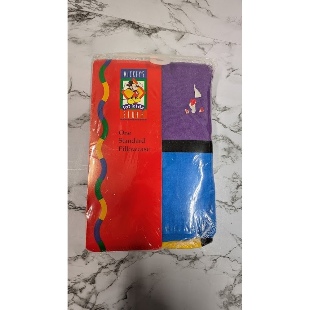 Vintage Mickey's For Kids Stuff Pillowcase Standard Colorblock
